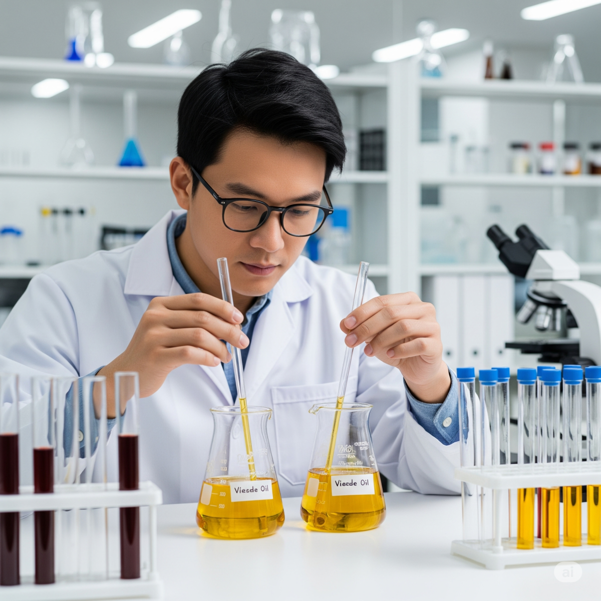 Kĩ sư nghiên cứu và phân loại dầu nhớt